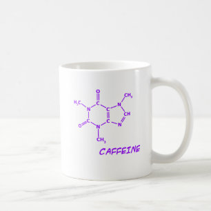 Lila Koffein-Molecule-Tasse Kaffeetasse