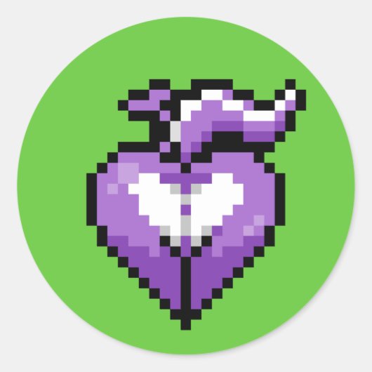 Lila Kofferaufkleber Runder Aufkleber (Vorderseite)