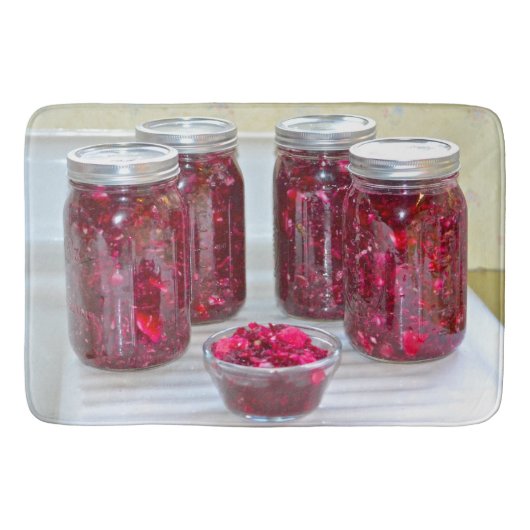 Lila Kohl Badematte (Vorderseite)