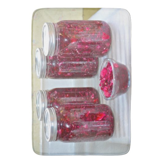 Lila Kohl Badematte (Vorderseite Vertikal)