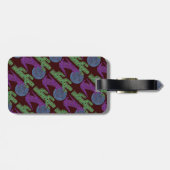 Lila Kojote-Wolf-bunter südwestlicher Entwurf Z Gepäckanhänger (Rückseite horizontal)