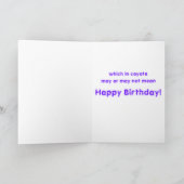 Lila Kojote-Wolf-bunter südwestlicher Entwurf Z Karte (Innenseite)