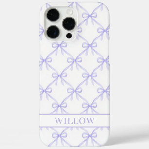 Lila Kokette Wasserfarben-Schleifen iPhone 16 Pro Max Hülle