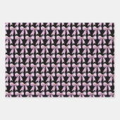 Lila Koketten-Schleife Geschenkpapier Set (Vorderseite 3)