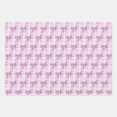 Lila Koketten-Schleife Geschenkpapier Set (Vorderseite 2)