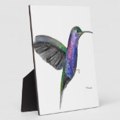Lila Kolibri Fotoplatte (Seite)