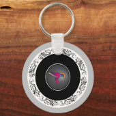 lila Kolibri Schlüsselanhänger (Vorderseite)