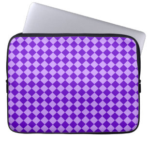 Lila Kombination Diamantmuster von STaylor Laptopschutzhülle