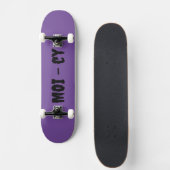 lila Komplettboard MOI - cy Skateboard (Vorne)