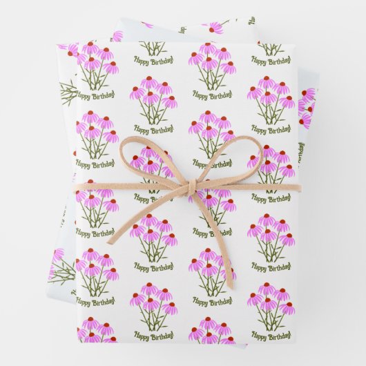 Lila Kon-Wrapping-Papierblätter Geschenkpapier Set (Beispiel)