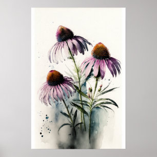 Lila Konferenzteilnehmer Art Print Poster