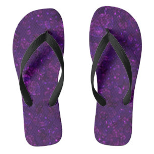 Lila Konfetti Badesandalen