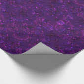 Lila Konfetti Geschenkpapier (Ecke)