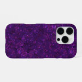 Lila Konfetti iPhone Hülle (Rückseite (Horizontal))