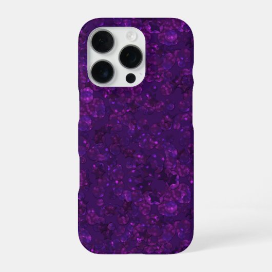 Lila Konfetti iPhone Hülle (Rückseite)