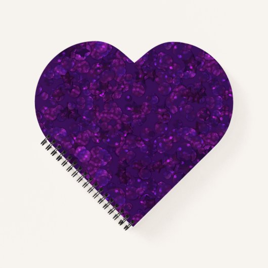 Lila Konfetti Notizblock (Vorderseite)