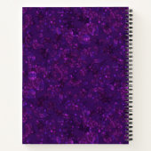 Lila Konfetti Notizblock (Rückseite)