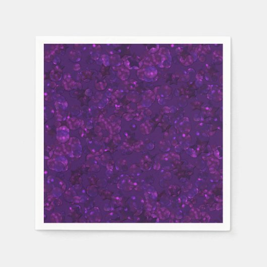 Lila Konfetti Serviette (Vorderseite)
