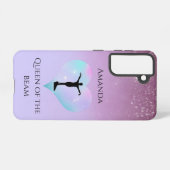 Lila Königin der Bamgymnastik Personalisiert Samsung Galaxy Hülle (Rückseite (Horizontal))