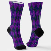 Lila königliche Raute Socken (Gewinkelt)