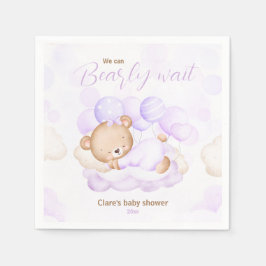 Lila können wir Babydusche von Napkins frühzeitig  Serviette