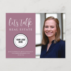 Lila Kontakt Info Foto Real Anwesen Postkarte