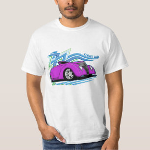 Lila konvertierbare Straße Rod mit Stammes- T-Shirt