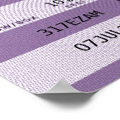 lila Konzertkarte Poster (Ecke)