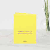 Lila Kopfhörer-Karte (Rückseite)