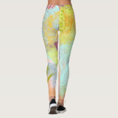 Lila Korallenriff Leggings (Rückseite)