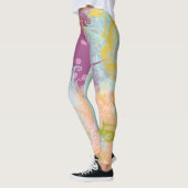 Lila Korallenriff Leggings (Links)