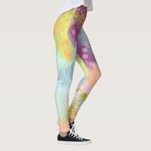 Lila Korallenriff Leggings (Rechts)