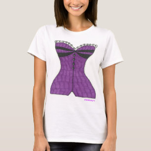 Lila Korsett T-Shirt