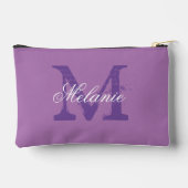 Lila Kosmetiktüte nach Maß Zubehörtasche (Rückseite)