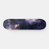 Lila kosmische Galaxie Skateboard (Horizontal)