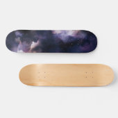 Lila kosmische Galaxie Skateboard (Horizontal)