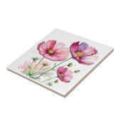 Lila Kosmos-Blume Fliese (Seite)