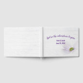 Lila Kosmos-Blume Hochzeit Gästebuch (Voll)