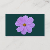 Lila Kosmos - Dunkelgrün (003333) Visitenkarte (Rückseite)