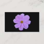 Lila Kosmos - Schwarz Visitenkarte (Rückseite)