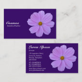 Lila Kosmos - Tief Lila 330066 Visitenkarte (Vorne/Hinten)