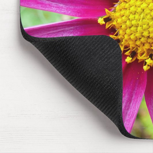 Lila Kosmos-Wildblume Mousepad (Ecke)
