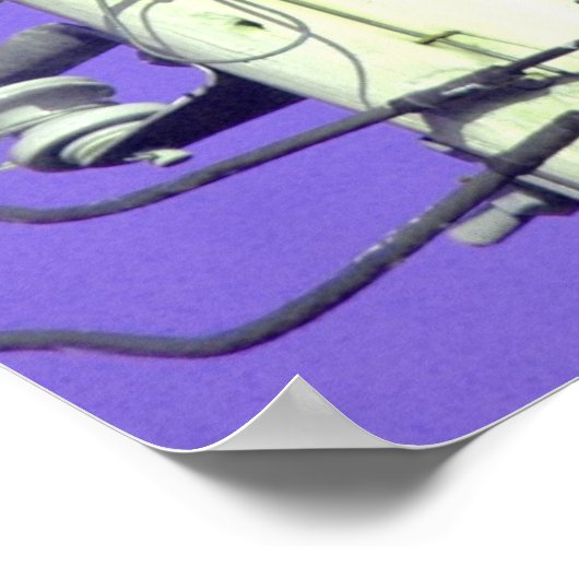 Lila Krähen ravens singen Poster (Ecke)