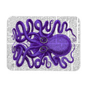 Lila Krake Magnet (Horizontal)