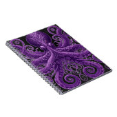 Lila Krake Victorian Steampunk  Notizblock (Rechte Seite)