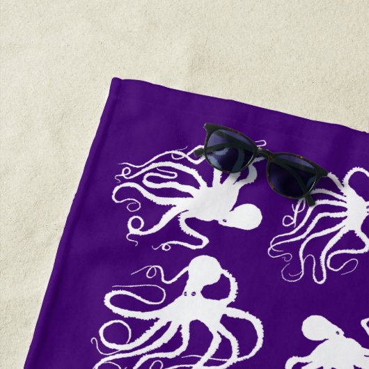 Lila Kraken - Badetuch (Beispiel)