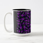 Lila Kraken-Kaffee-Tasse Zweifarbige Tasse (Links)
