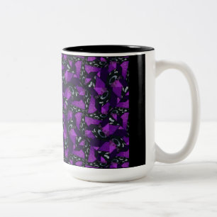 Lila Kraken-Kaffee-Tasse Zweifarbige Tasse