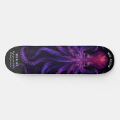 Lila Kraken Tentacles Ozeanmonster Kratopus Skateboard (Horizontal)