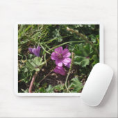 Lila Kranesbill Mousepad (Mit Mouse)